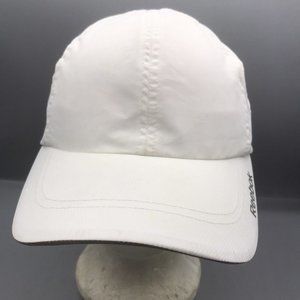 Reebok Plain White Performance Lightweight Runners Bikers Gym Play Dry Hat/Cap